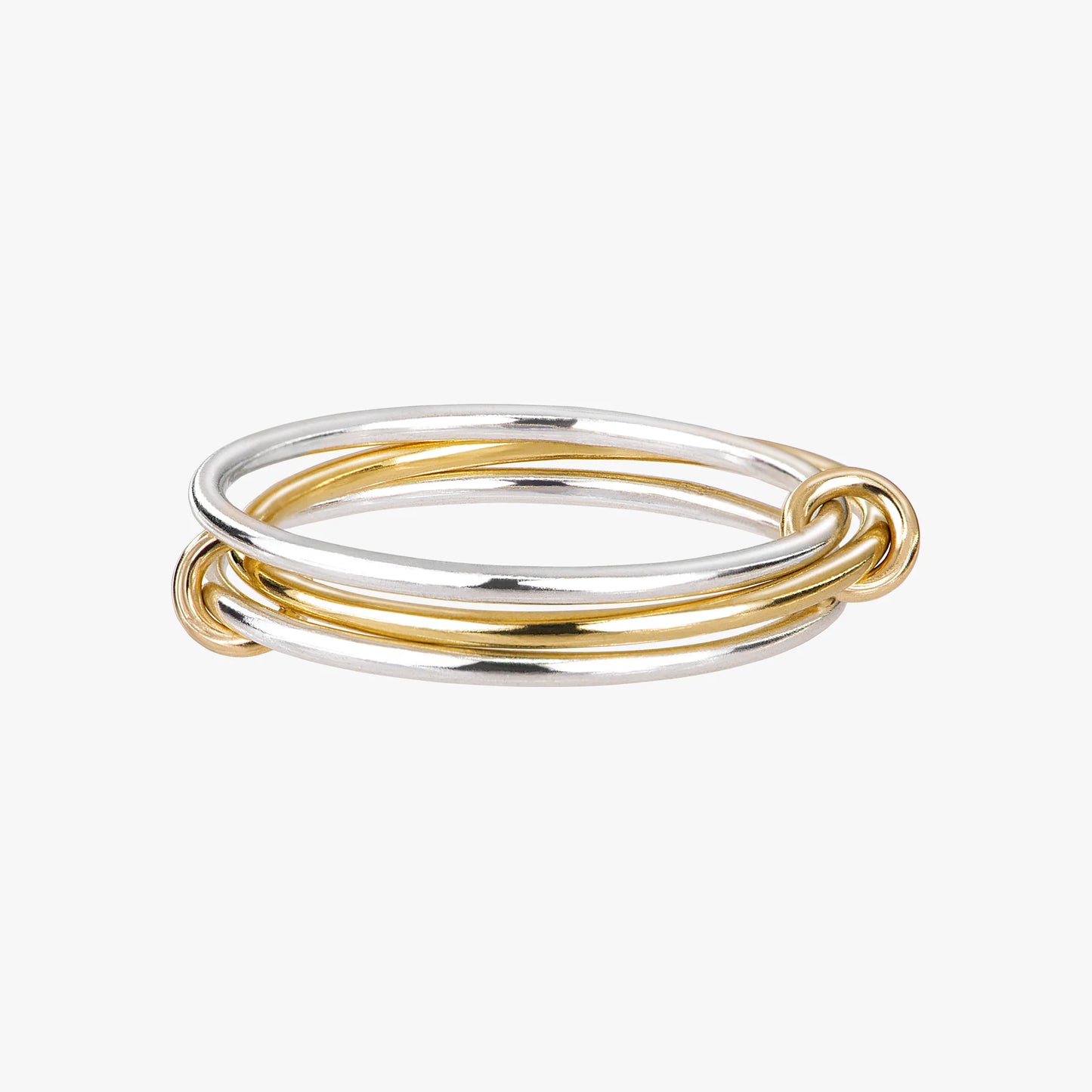 Two Tone Linked Stacker Ring