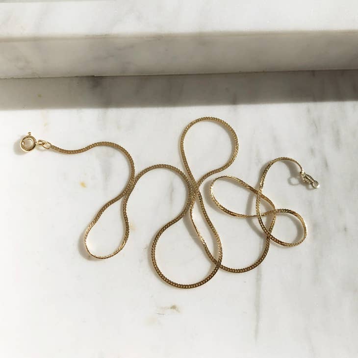 Skinny Herringbone Chain