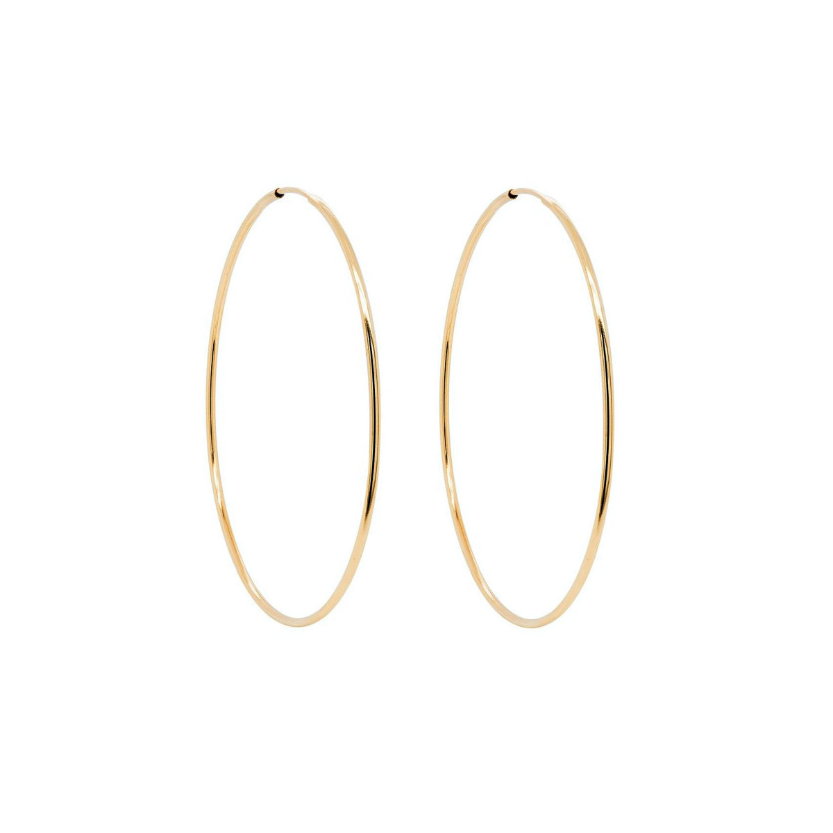 14KGF Endless Hoop Earrings