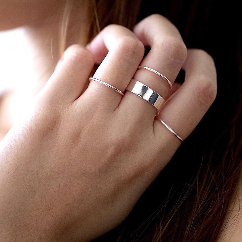 Plain stacking ring
