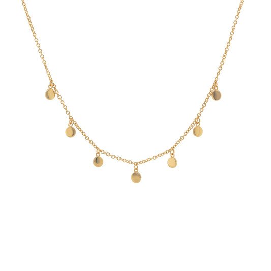 Shaker Mirror Disc Charm Choker