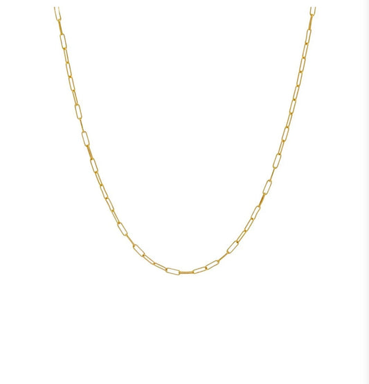 Dainty Paperclip Necklace