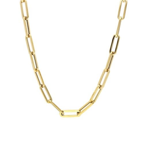 Thick Paperclip Chain Necklace 4.5mm