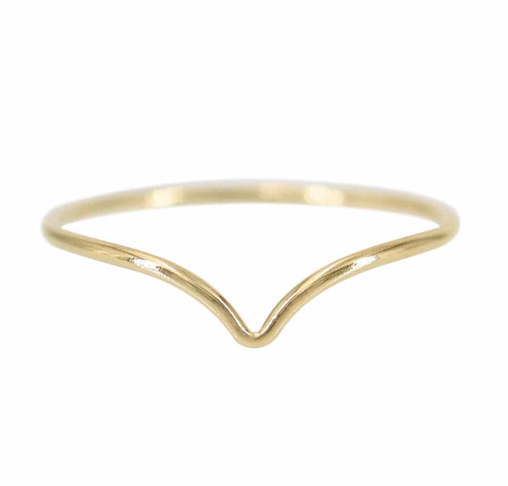 Chevron Stacking Ring