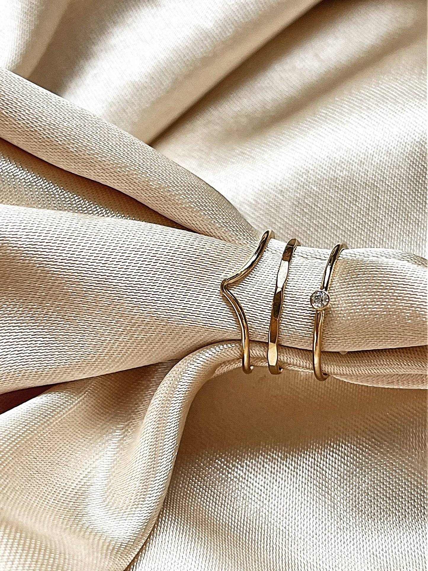 Chevron Stacking Ring