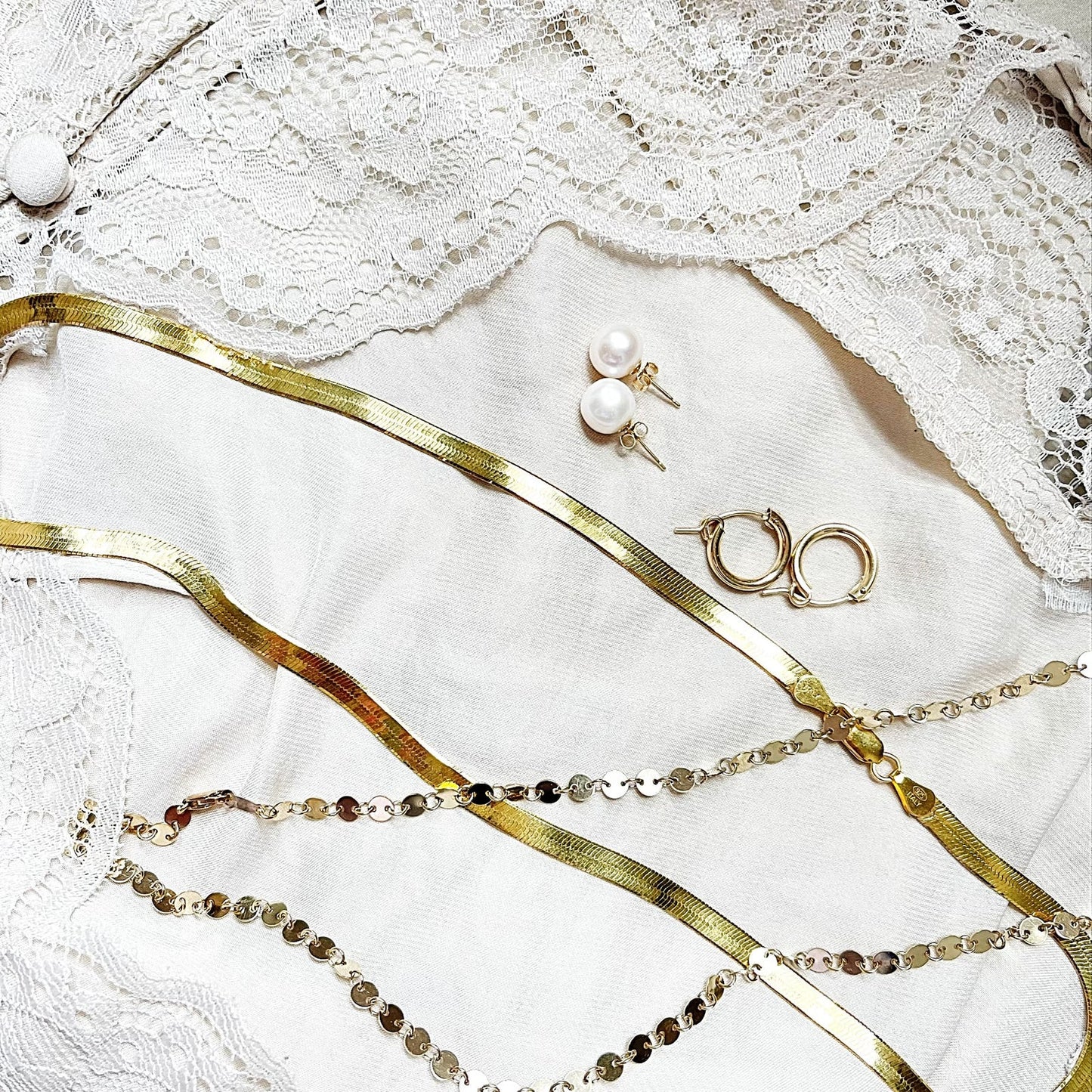 Gold Herringbone Chain 4.5mm