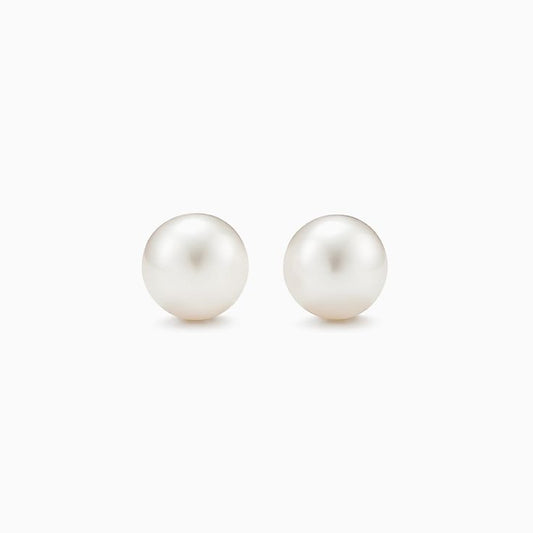 Fresh Water Pearl Stud Earrings Sterling Silver